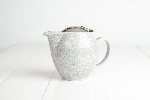Crackle White Teapot 350ml  - Zero Japan