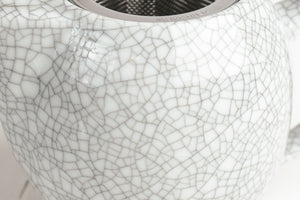 Crackle White Teapot 350ml  - Zero Japan
