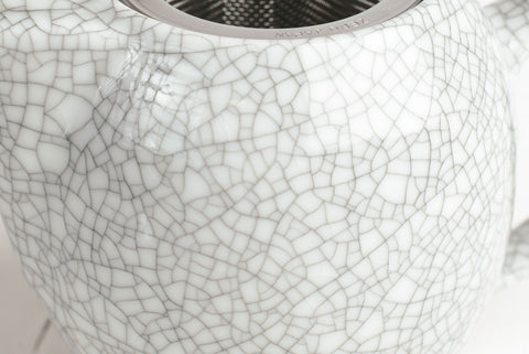 Crackle White Teapot 350ml  - Zero Japan