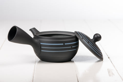 Three Kyusu - Matt Black & Blue - 280ml