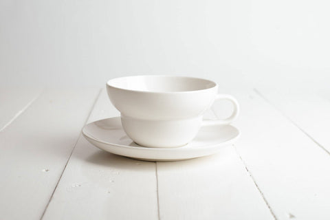 Bibby Tea Cup & Saucer Set - Milk